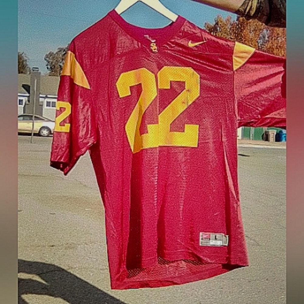 Vintage University Of Southern California Nike Football Jersey Size Large